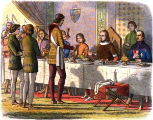 A_Chronicle_of_England_-_Page_309_-_The_Prince_Serves_King_John_at_Table